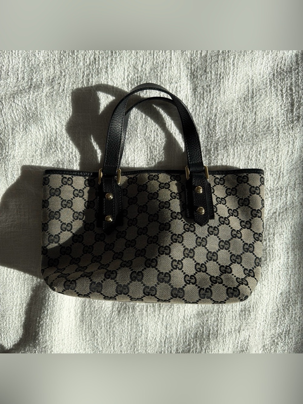 Vintage Gucci Monogram Tote Bag
